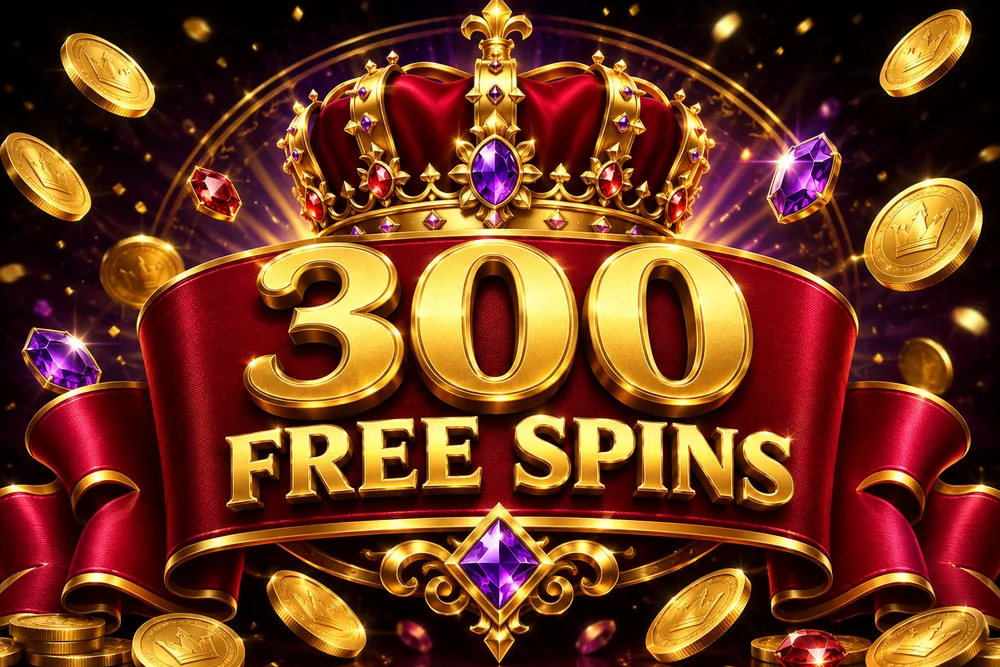 CrownPlay 300 free spins welcome offer