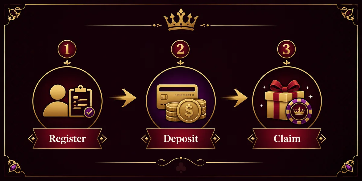 How to claim a CrownPlay bonus: register, deposit, claim